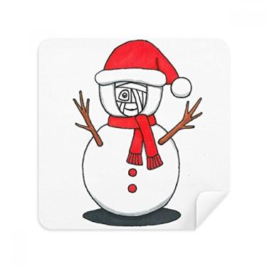 Imagem de Lenço de boneco de neve de Natal Hórus lenço de óculos limpador de tela tecido de camurça pacote com 2