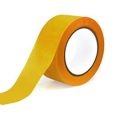 Imagem de Fita adesiva – sem resíduo adesivo – fita adesiva amarela de grau industrial para artesanato e melhoria da casa 55 mm de largura