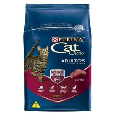 Imagem de Ração Nestlé Purina Cat Chow Para Gatos Adultos Sabor Carne - 10,1Kg