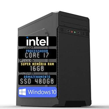 Imagem de Computador 3green Desktop Intel Core i7 16GB SSD 480GB Windows 10 3D-033