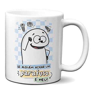 Imagem de Caneca Engraçada Flork Se Alguém Achar Um Parafuso É Meu (Branca)