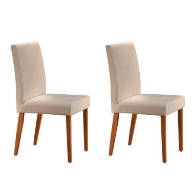 Imagem de Conjunto com 2 Cadeiras de Jantar Tália II Creme