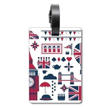 Imagem de Torre Ballon Soldier Reino Unido Big Ben England Mala Etiqueta Bagagem Cartão de Bagagem Etiqueta Scutcheon Etiqueta