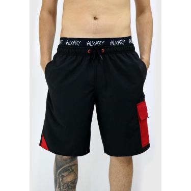 Imagem de Shorts Elástico Alkary Cargo  e Vermelho-Masculino