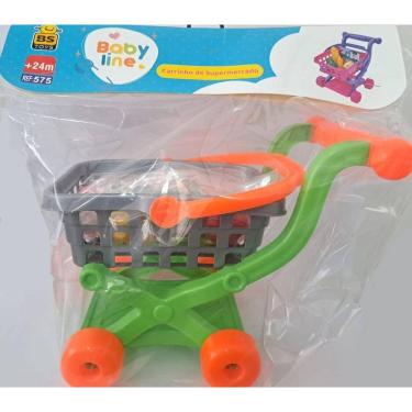 Imagem de Carrinho - Mercado Baby Line - Laranja BSTOYS