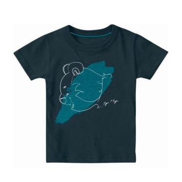 Imagem de Camiseta Infantil Petróleo Estampada Meninos Tigor-Masculino