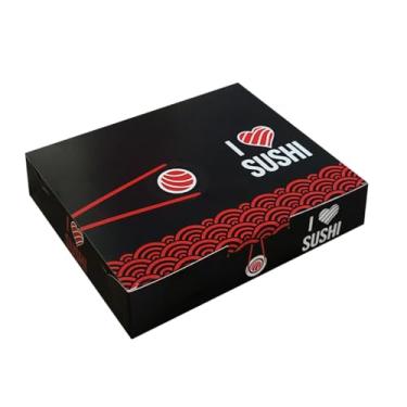 Imagem de Embalagem para sushi Delivery oriental ifood Caixa Comida Japonesa Combinados Oriental - N3-50 Unid