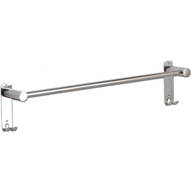 Imagem de Toalheiro, Toalheiro, Prateleira Dupla De Aço Inoxidável Para Toalhas, Rack De Armazenamento Com Gancho, Barra De Toalha Montada Na Parede, Para Banheiro, Cozinha E Hotel,Haste Simples De 40cm,Str