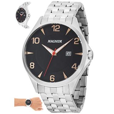 Imagem de Relógio Magnum MA33086T masculino, Prateado/Bronze,