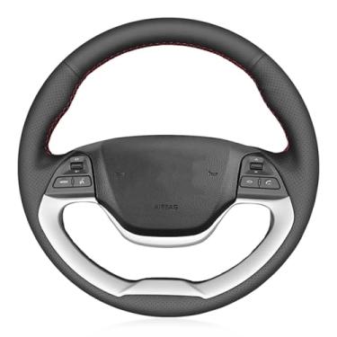 Imagem de Capa de volante, para Kia Picanto 2012-2015, personalize couro costurado à mão DIY