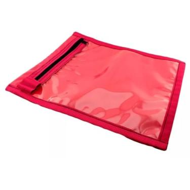 Imagem de Kit 10 Porta Ordem Serviços Para Óticas C/zíper C210 Md 210 Cor:Azul (Vermelho)