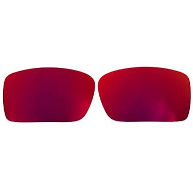 Imagem de Wetnenss Lentes de substituição para Oakley Gascan / 1,5 mm polarizadas/fáceis de instalar (vermelho escuro)