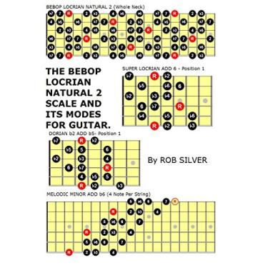 Imagem de THE BEBOP LOCRIAN NATURAL 2 SCALE AND ITS MODES FOR GUITAR (Basic Scale Guides for Guitar Book 13) (English Edition)