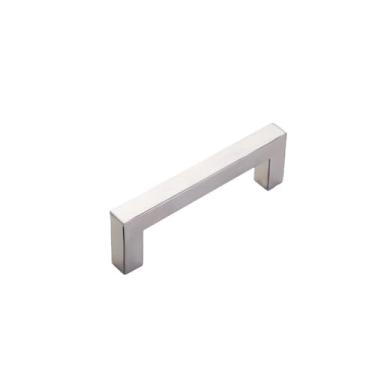 Imagem de Puxador de porta de cozinha quadrado, preto e prateado, estilo maçaneta de porta de armário, aço inoxidável, puxador de cozinha, s128mm, 140mm