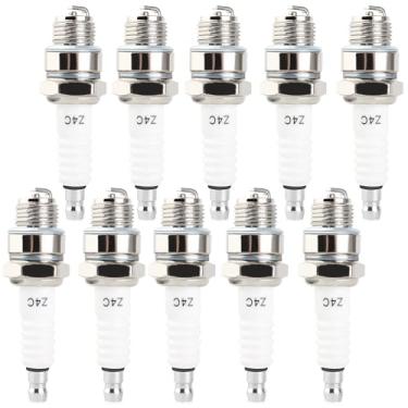 Imagem de QAZAKY 10pcs Spark Plug Z4C para 49cc 50cc 66cc 70cc 80cc 2-Stroke Engine Motorized Bicycle Moped Scooter Yamaha JOG50 90 ZX50 DIO50 Suzuki AG100 QJ50 DX100 AX100 CJ750