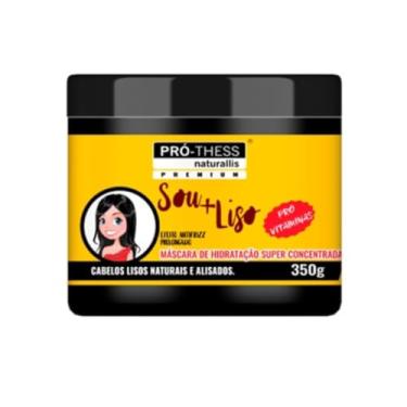 Imagem de Máscara de Hidratação Capilar Super Concentrada Sou + Liso 350g Para Cabelos Lisos Com Progressiva e Química Hidratação Profunda e Nutrição Intensiva Pró-Thess Premium