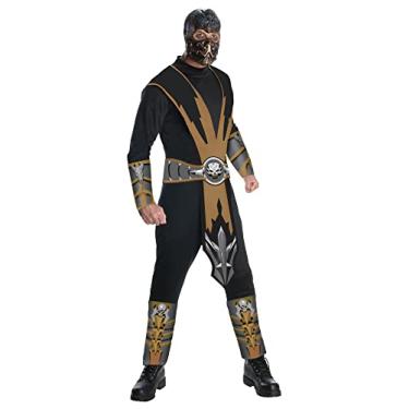 Imagem de Rubie's Costume Co Mortal Kombat Fantasia e máscara de escorpião adulto, Marrom, GG