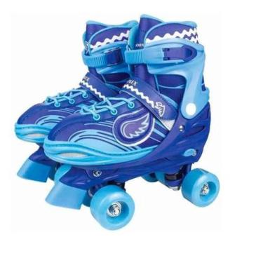 Imagem de Patins Roller 4 Rodas Com Luz 34 A 37 Ajustável Ul - Fenix