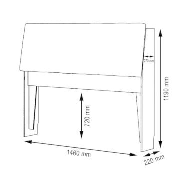 Imagem de Cabeceira Estofada Ísis Casal Amarula