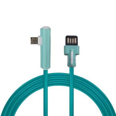 Imagem de Cabo Usb Carregador Em L 90 Graus Micro Usb Turbo 3.1a 1.2m - X-CELL, 