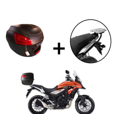 Imagem de Baú Bauleto 29 Litros  + Suporte baú Superior CB 500x 2013+ - AWA, Pre