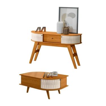 Imagem de Mesa De Centro E Aparador Toronto Cinamomo Off White