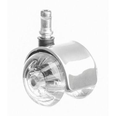 Imagem de Kit 5 Rodízios Roda Gel P/ Cadeira Capa Inox Sq90hgagelcroma - SQUADRO