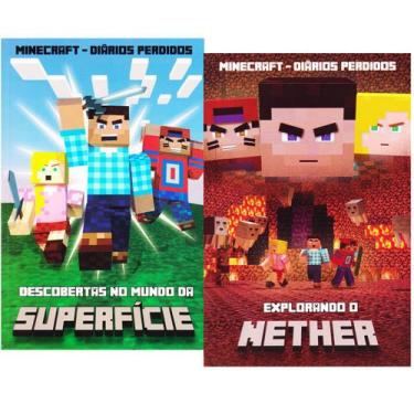 Imagem de Livro Minecraft Diários Perdidos Nether Superfície Kit 2Vols - Ciranda