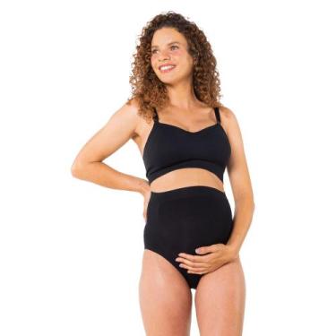 Imagem de Calcinha Alta Para Gestante Grávida Trifil Modelo Sem Costura Para Sus