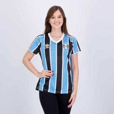 Imagem de Camisa Umbro Grêmio I 2024 Feminina Jogador, GG
