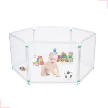 Imagem de Kit Cercado Grade Tela De Bebê/ Cachorro Segurança Infantil Portátil -