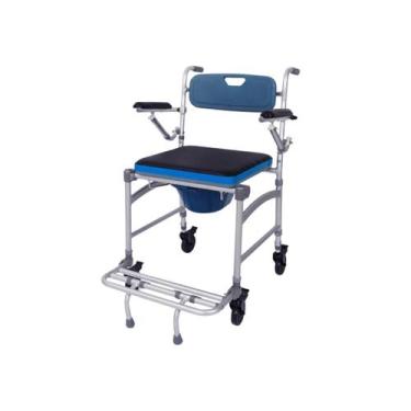 Imagem de Cadeira de Banho Alumínio com Rodas 150kg - Hidrolight