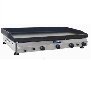 Imagem de Chapa de Lanche Profissional Metvisa 100 Cm a gás 6,35mm Espessura 4 Q