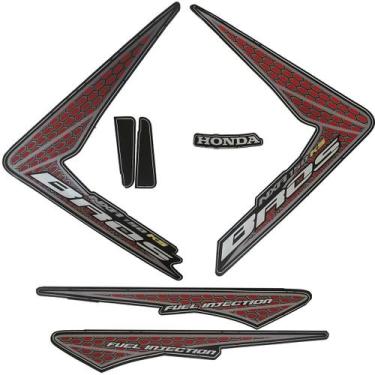 Imagem de Kit Adesivos Bros 150 2009 KS ES ESD Preta - Jotaesse,  Bros 150 2009 