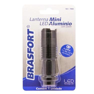 Imagem de Lanterna Brasfort Led Aluminio com Zoom Pilha 3AA