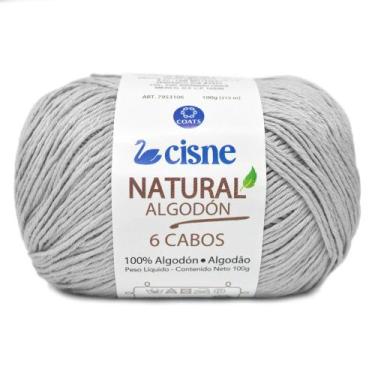Imagem de Linha Cisne Natural Algodón 6 Cabos 100g, 1080 Cinza