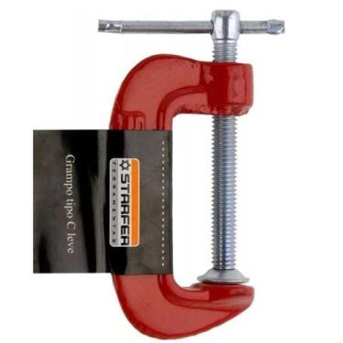 Imagem de Grampo Sargento Tipo C Marcenaria 6'' Aço Ferro Fundido - Starfer