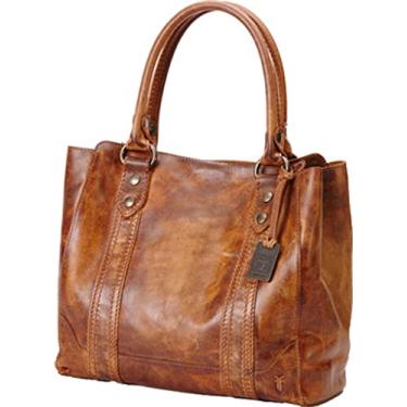 Imagem de Frye Bolsa tote Melissa, bolsa grande com alça e bolsos, design elegante e espaçoso, Conhaque, One Size