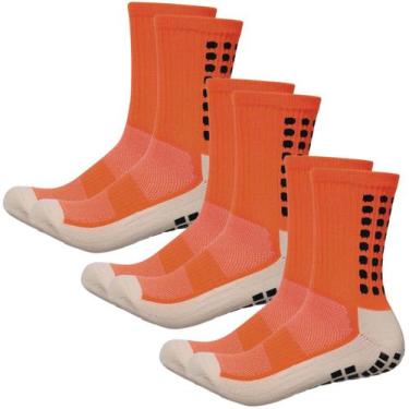 Imagem de kit 3 pares Meias esportivas antiderrapante Pilates idosos Hidroginást