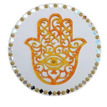 Imagem de Mandala Hamsá / Mão de Fátima/Proteção e Intuição 26cm - Aqui Tem Magi