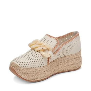 Imagem de Dolce Vita Tênis feminino Jhenee Espadrille Perf, Nobuck perfurado marfim, 37