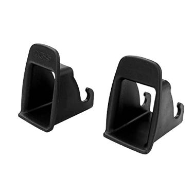 Imagem de Shkalacar Guia de trava de cinto de interface ISOFIX, 2 peças de interface ISOFIX para assento de carro, fivela guia fixo sulco conector de suporte de cinto de segurança, preto