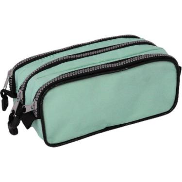 Imagem de Estojo Triplo Ls Bolsas Verde Agua - L S BOLSAS E MOCHILAS