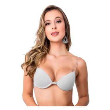 Imagem de Sutiã De Bojo Com Alça de Silicone Transparente Costa Nua Nadador Alça