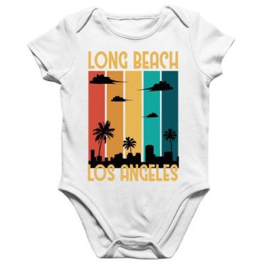 Imagem de Body Bebê Algodão Long Beach Los Angeles - Foca na Moda, Branco, G