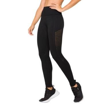 Imagem de Legging Sem Costura Fitness Academia Calça Selene, G, Preto