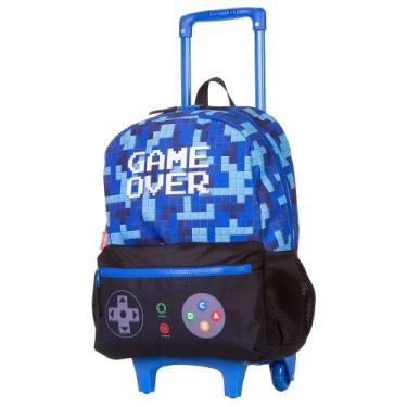 Imagem de Mochila Infantil Rodinha Game Grande Com Alças Sestini
