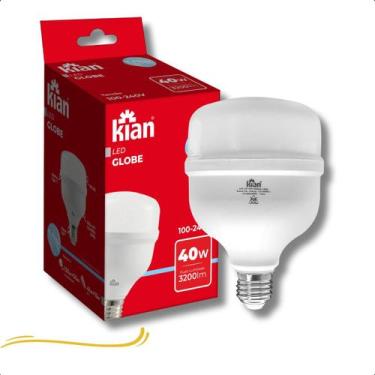 Imagem de Lâmpada Led Globe 40W 6500K Branca Fria Base E27 Bivolt - KIAN
