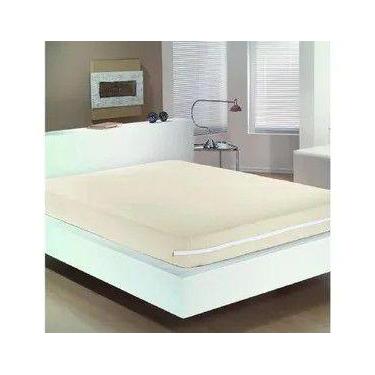 Imagem de Capa Protetora de Colchão Solteiro  Poliester c Zíper Bege - Luma Capa