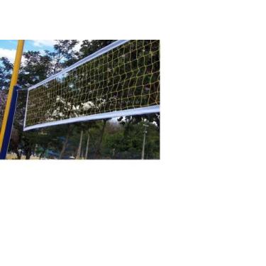 Imagem de Kit Rede de peteca 4 lonas 5 metros com 1 peteca oficial e fitas de ma